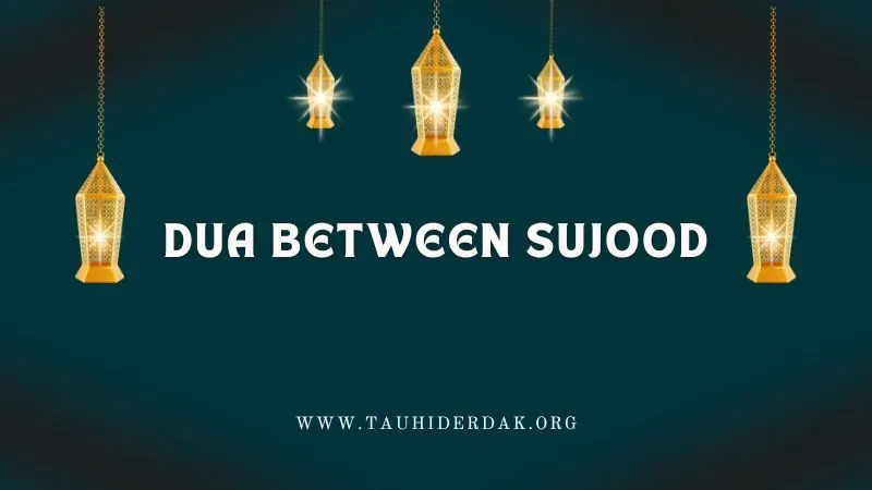 What is the Dua to recite while sitting between two Sujood?