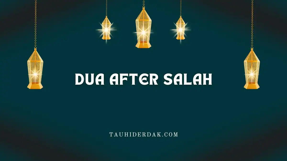 Dua after Salah. Dhikr after Namaz. Adhkar after Prayer
