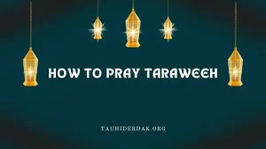 How to pray Taraweeh prayer? Taraweeh dua