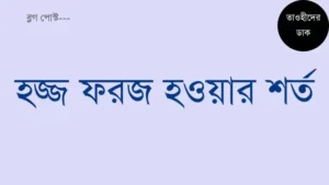 হজ্জ-ফরজ-হওয়ার-শর্ত-কয়টি-বা-হজ্জ-কখন-ফরজ-হয়