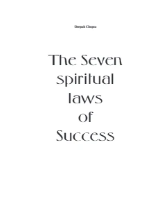 The Seven Spiritual Laws of Success PDF Free Download