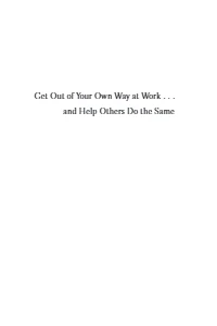 Get Out of Your Own Way PDF