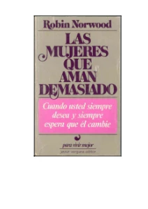 Las Mujeres Que Aman Demasiado PDF Free Download