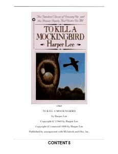 To Kill a Mockingbird PDF Free Download